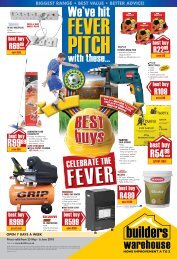 reinvent your summer with our Builders Warehouse