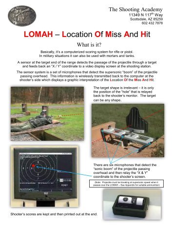 LOMAH – Location Of Miss And Hit - The Shooting Academy