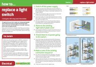 replace a light switch - Homebase