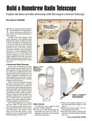 Build a Homebrew Radio Telescope - ARRL