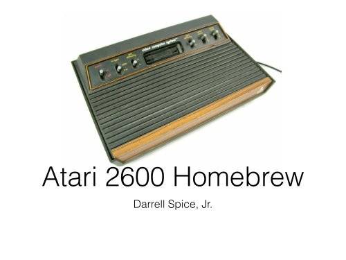 Atari 2600 Homebrew - SpiceWare