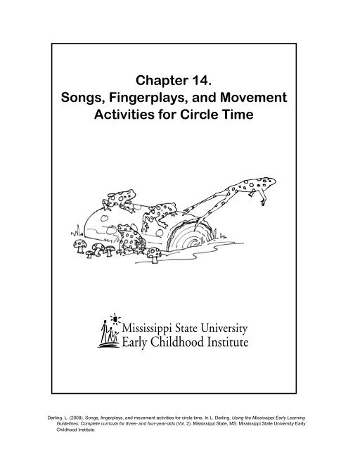 Chapter 14. Songs, Fingerplays, and Movement Activities for Circle