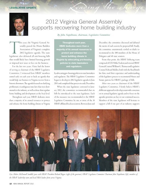 to view - Home Builders Association of Virginia