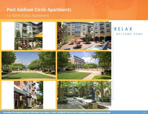 Post Addison Circle Apartments Printable Brochure - Addison ...