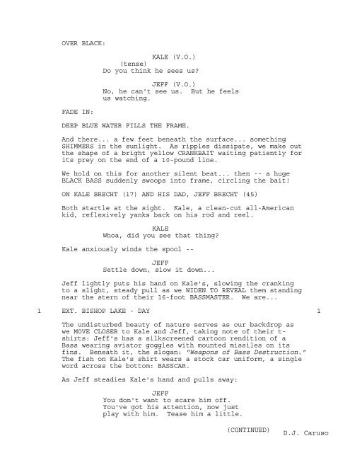 DISTURBIA - Daily Script