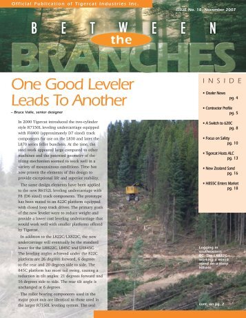 One Good Leveler Leads To Another - Tigercat Industries Inc.