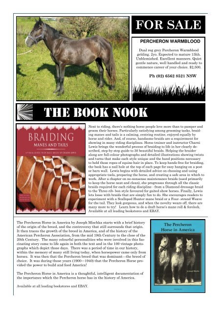 to view the newsletter - Percheron Horse Breeders Association of ...