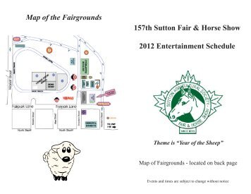 map and Schedule of Events - Sutton Fair and Horse Show