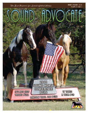 January/February 2011 Sound Advocate - Friends Of Sound Horses