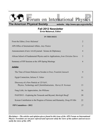 Entire Issue - American Physical Society