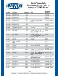 Clevite® Heavy Duty Replacement Engine Parts† for Caterpillar ...