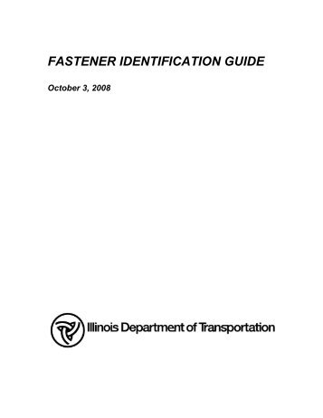 FASTENER IDENTIFICATION GUIDE