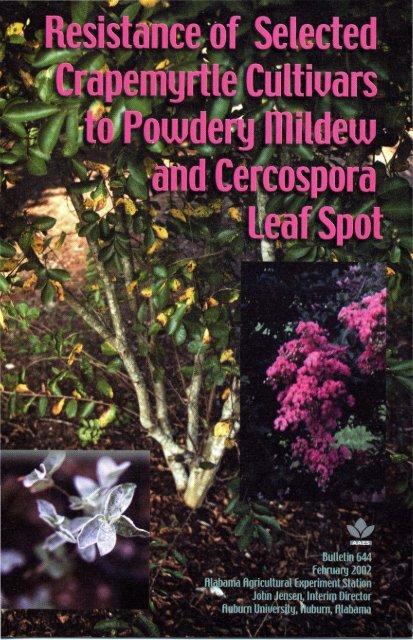 Resistance of selected Crapemyrtle.pdf - Auburn University Repository