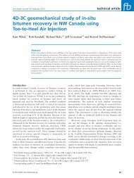 4D-3C geomechanical study of in-situ bitumen - CGG