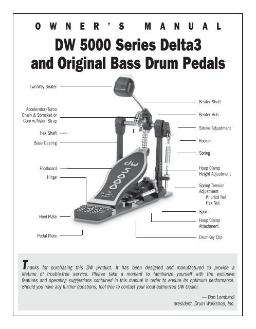 DW  Series Delta3 and Original Bass Drum    Drum Workshop