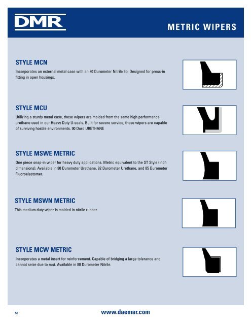 MSWE-36x44x5 Metric Rod Wiper Urethane