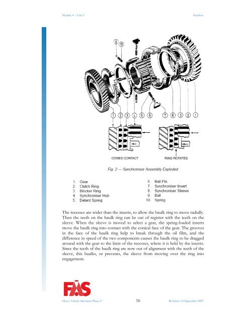 TRADE OF HEAVY VEHICLE MECHANIC - eCollege