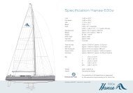 Hanse 630 Specifications as a - Sound Sailing Center