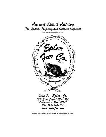 Current Retail Catalog - Epler Fur Company