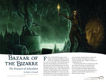 Dragon 365, "Bazaar of the Bizarre" - Wizards of the Coast