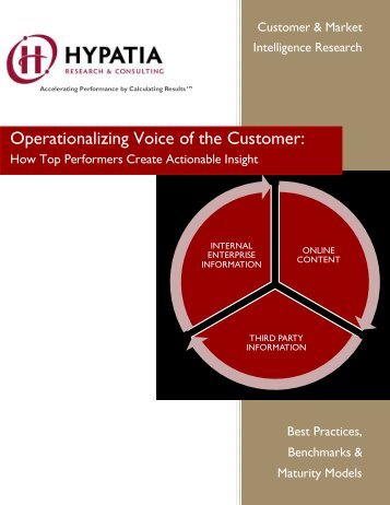 Operationalizing Voice of the Customer: