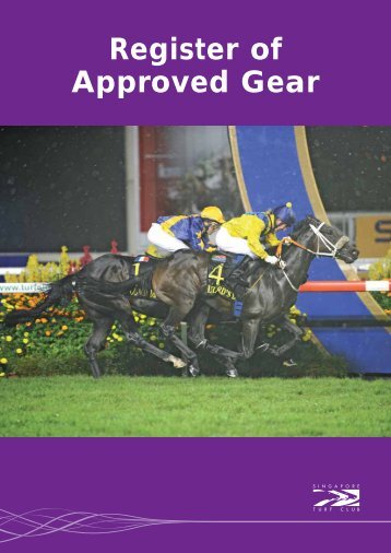 Register of Approved Gear - Singapore Turf Club