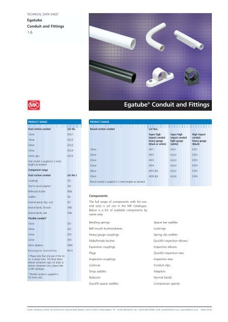 EGATUBE Conduit + Fittings (Page 1) - Trading Depot Help