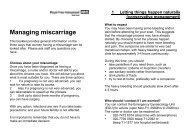 Managing miscarriage - Royal Free Hampstead NHS Trust