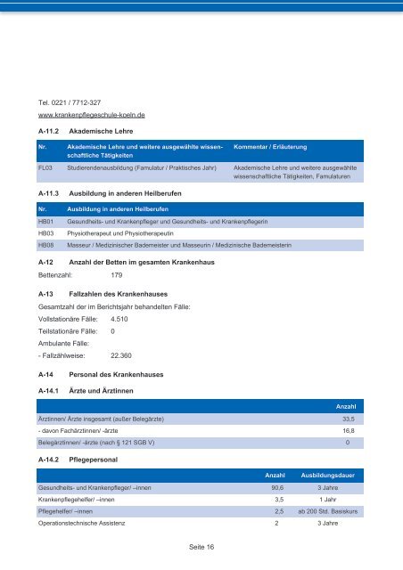 Qualitätsbericht 2010 - St. Agatha-Krankenhaus gGmbH