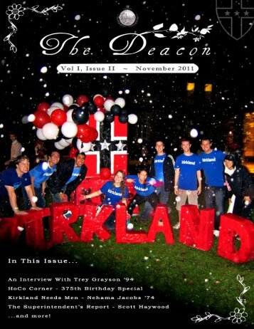 Vol I Issue II - November 2011 - Kirkland House Website