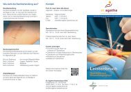 Flyer Leistenbruch - St. Agatha-Krankenhaus gGmbH