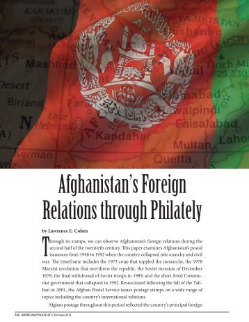 Afghanistan's Foreign Relations through Philately - American ...