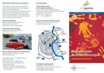 Multimodale Schmerztherapie - St. Agatha-Krankenhaus gGmbH