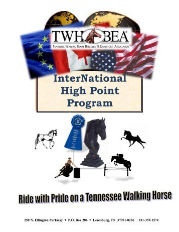 InterNational High Point Program - Tennessee Walking Horse ...
