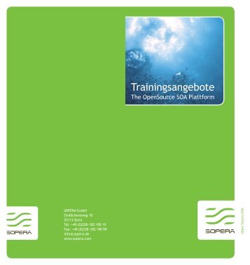 Trainingsangebote - Sopera