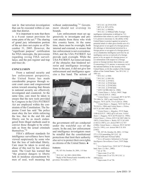 F B I Law Enforcement Bulletin - June 2003 Issue
