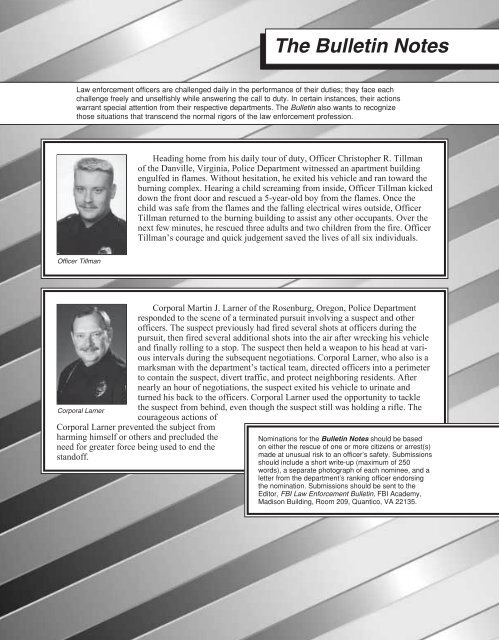 F B I Law Enforcement Bulletin - June 2003 Issue