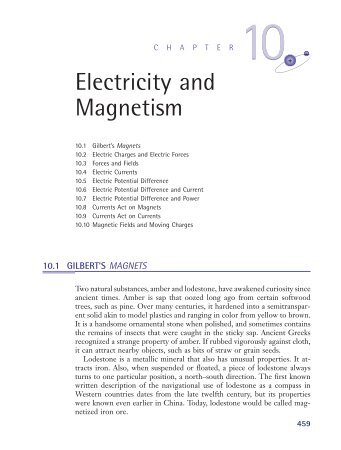 Chapter 10: Electricity and Magnetism (573 KB) - D Cassidy Books