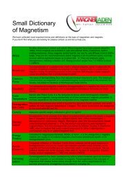 Small Dictionary of Magnetism - Magnetladen