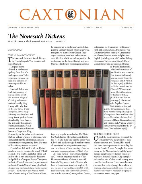 The Nonesuch Dickens - The Caxton Club