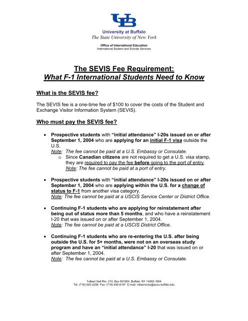 Fee Paying Student Visa