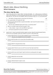 Much Ado About Nothing Audio Worksheet - Macmillan Readers