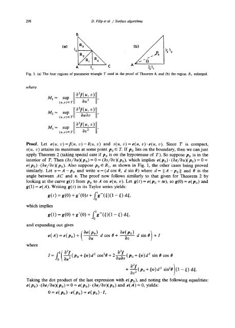 Surface algorithms using bounds on derivatives