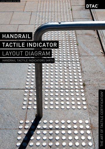 HANDRAIL TACTILE INDICATOR layout diagram - DTAC