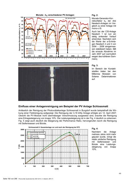 Programm Photovoltaik Ausgabe 2008 ... - Bundesamt für Energie BFE