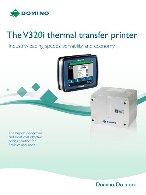 The V320i thermal transfer printer - Domino
