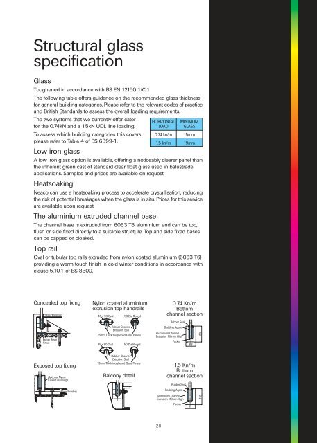 MODULAR HANDRAIL AND BALUSTRADING SYSTEMS - Neaco