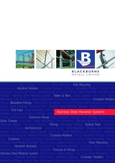 Stainless Steel Handrail Systems - Blackburns Metals Limited