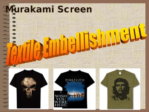 Screen Printing Overview - Murakami Screen