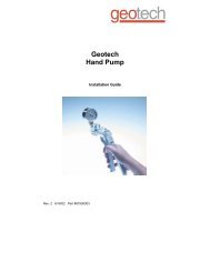 Geotech Hand Pump Manual - Fondriest Environmental, Inc.